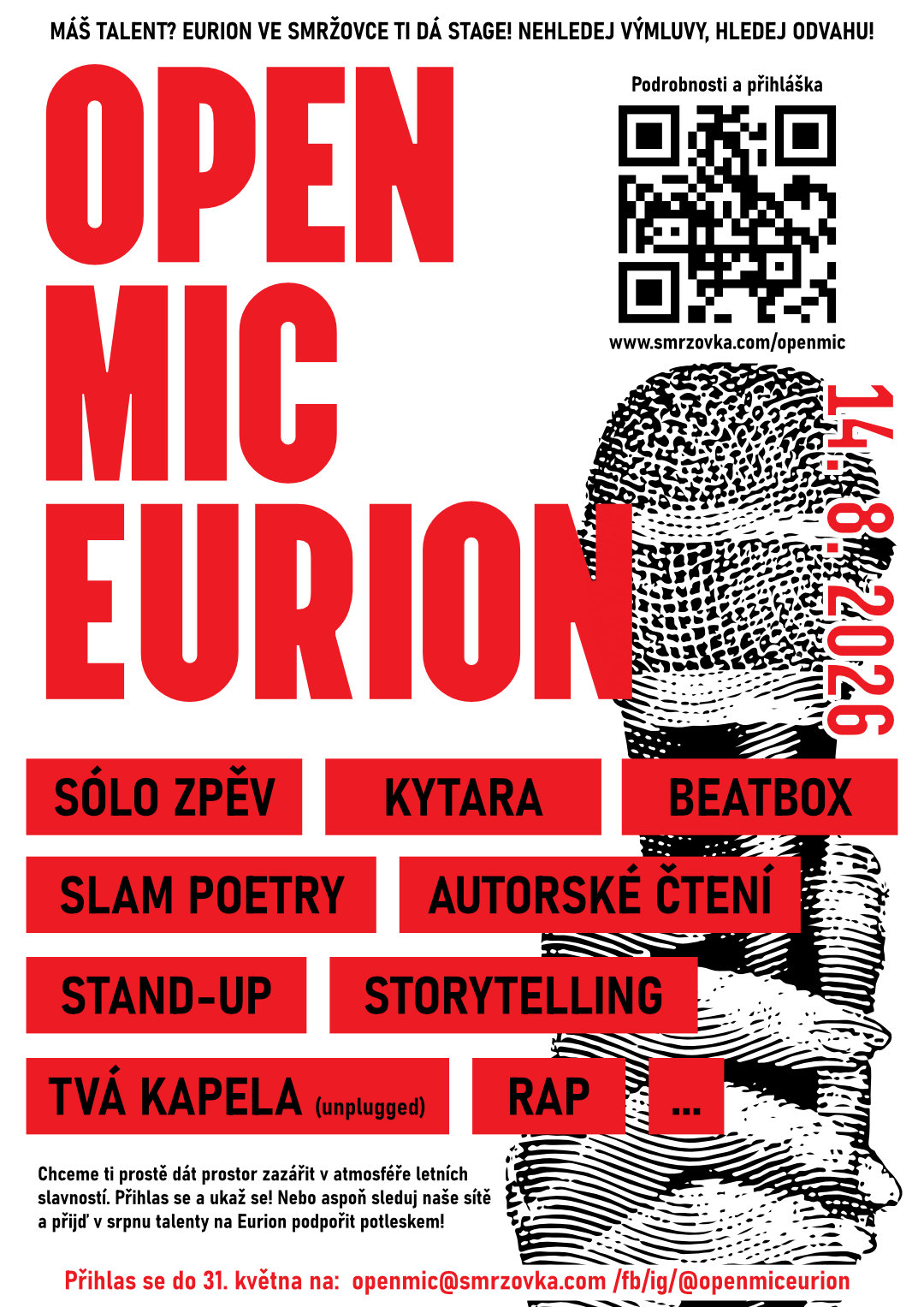 Plakát Open Mic Eurion